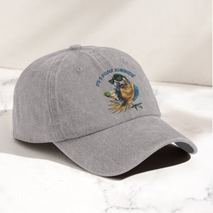 It's 5 O'Clock Somewhere Denim Cap Retro Jimmy Buffett Tribute Dad Baseball Cap (With Box)