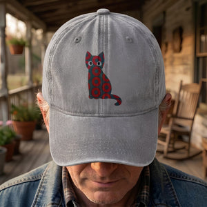 5-PACK Holographic Phish Cat Denim Cap Retro Music Fan Merch Cap Gift For Dad (With Box)
