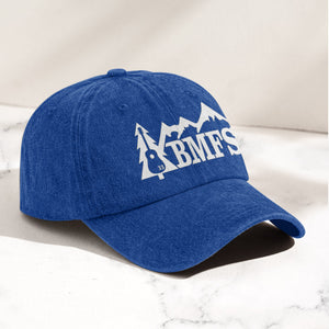 Billy Strings BMFS Acoustic Guitar Mountain Nature Music Merch Denim Cap Retro Vintage Dad Cap Gift For Dad (With Box)