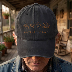 Phish Walls of the Cave Petroglpyh Denim Cap Retro Music Phish Cap Gift For Dad (With Box)