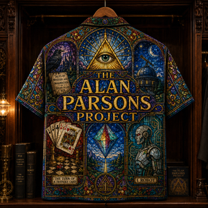 The Alan Parsons Project Hawaiian Shirt - Stained Glass Progressive Rock AOP Button-Up Shirt