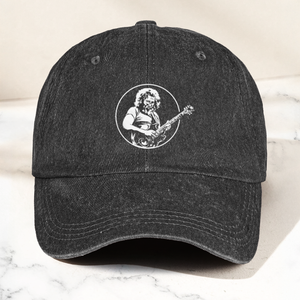 Jerry Style Guitarist Dad Hat Vintage Jam Band Tribute Cap