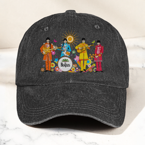 Sgt. Pepper's Lonely Hearts Club Band Denim Cap The Beatles Merch Gift for Dad (With Box)