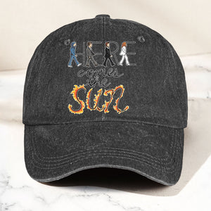 Here Comes the Sun Denim Cap Retro The Beatles Tribute Merch Dad Hat (With Box)