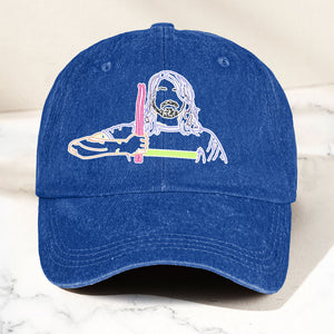 Dave Grohl Denim Cap Retro Foo Fighters Merch Gift for Dad (With Box)