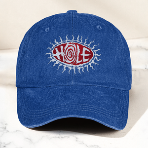Hole Band Eyeball Denim Cap Vintage Hole Band Album Merch Gift for Dad (With Box)