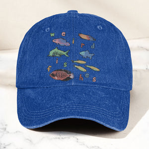 Radiohead Weird Fishes Denim Cap Radiohead Tribute Merch Dad Hat (With Box)