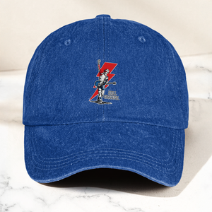 Still Grateful Lightning Guitar Dad Hat Vintage Rock Spirit Cap