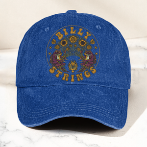 Billy Strings Sunflowers Frog Graphic Cosmic Bluegrass Retro Denim Cap Retro Vintage Dad Cap Gift For Dad (With Box)