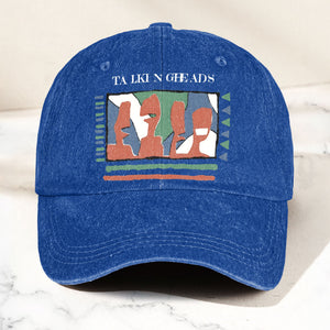 Talking Head Artwork Denim Cap Retro Talking Head Tribute Merch Dad Hat (With Box)