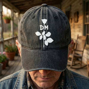 Depeche Mode Rose Denim Cap Retro Depeche Mode Tribute Merch Dad Hat (With Box)