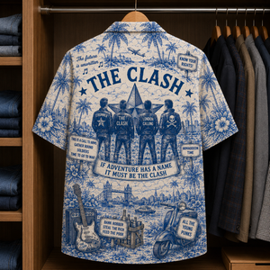 The Clash Luxury Design Hawaiian Shirt - Tropical Blue Inpsired Hawaiian Shirt Classic