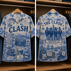 The Clash Luxury Design Hawaiian Shirt - Tropical Blue Inpsired Hawaiian Shirt Classic