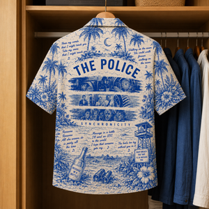 The Police Tropical Hawaiian Shirt - Tropical Blue Inpsired Hawaiian Shirt Classic