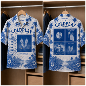 Cold Play Tropical Hawaiian Shirt - Tropical Inpsired Hawaiian Shirt Iconic Album Cover