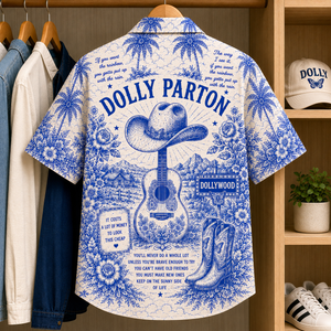 Dolly Parton Tropical Hawaiian Shirt - Tropical Inpsired Hawaiian Shirt Iconic