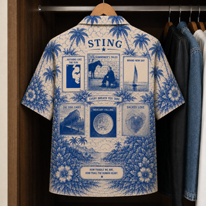 Sting Tropical Hawaiian Shirt - Tropical Inpsired Hawaiian Shirt Iconic Album Cover