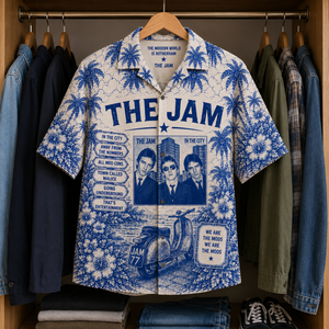 The Jam Tropical Hawaiian Shirt - Tropical Inpsired Hawaiian Shirt Iconic Album Cover