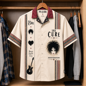 The Cure Luxury Design Hawaiian Shirt - Mexican Inpsired Hawaiian Shirt White Version