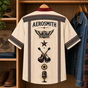 Aerosmith Luxury Design Hawaiian Shirt - Mexican Inpsired Hawaiian