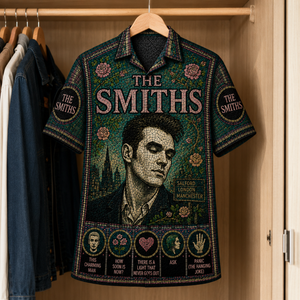 The Smiths Stained Glass Hawaiian Shirt - Unisex Button Up