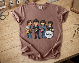 The Beatles Band Members Comfort Colors Tee John Lennon Paul McCartney George Harrison Ringo Starr Classic Rock Tribute Shirt
