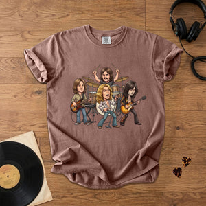 Led Zeppelin Vintage Rock Band Graphic T-Shirt Classic Music Fan Tee