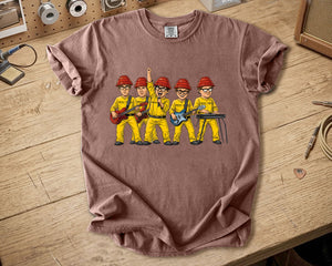 DEVO Comfort Colors Tee Band Members Red Energy Dome Tribute New Wave Rock Shirt
