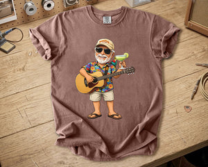Jimmy Buffett Comfort Colors Tee Margaritaville Guitar Vibes Island Lifestyle Shirt