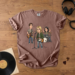 Nirvana Vintage Grunge Band Graphic T-Shirt Retro Music Fan Comfort Tee