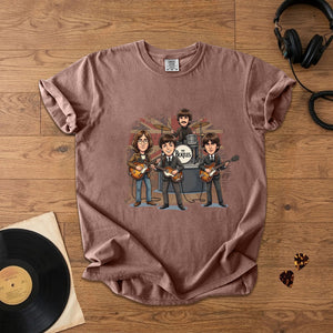 Vintage Beatles Band Comfort Tee Classic Rock Graphic T-Shirt