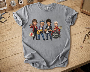 The Rolling Stones Comfort Colors Tee Mick Jagger Keith Richards Band Members Tribute Classic Rock Shirt