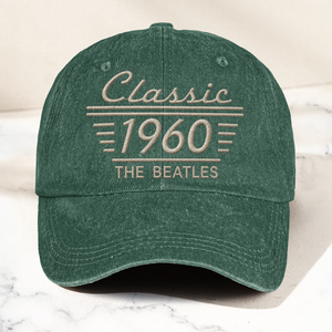 The Beatles Classic 1960 Est Rock And Roll Pop Band Music Merch Graphic Denim Cap Retro Vintage Dad Cap Gift For Dad (With Box)