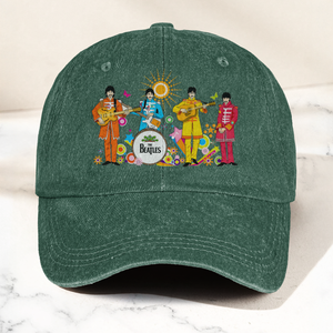 Pepper's Lonely Hearts Club Band Denim Cap Retro The Beatles Tribute Merch Dad Hat (With Box)