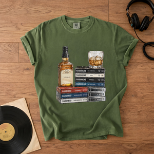 Radiohead Cassette Album Collection T-Shirt Retro Music Jimmy Buffett Merch Tee