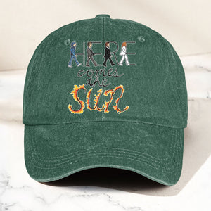 Here Comes the Sun Denim Cap Retro The Beatles Tribute Merch Dad Hat (With Box)