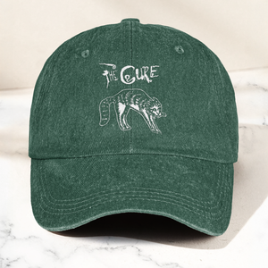 The Cure Rare Cat Artwork Vintage Denim Cap Retro The Cure Band Merch Gift for Dad (With Box)
