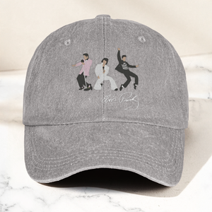 Elvis Presley With Sign Graphic Denim Cap Vintage Elvis Presley Album Merch Gift for Dad (With Box)