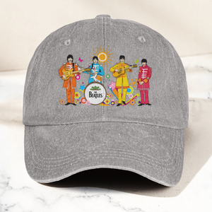 Sgt. Pepper's Lonely Hearts Club Band Denim Cap The Beatles Merch Gift for Dad (With Box)