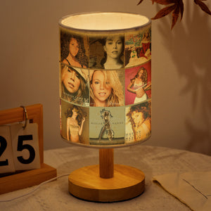 Mariah Carey Album Cover Collage Table Fabric Lamp Pop & R&B Diva Home Decor