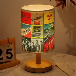 Kraftwerk Album Collage Lamp Retro Electronic Music Decor for Synth Lovers
