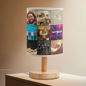 Weezer Album Collage Lamp Indie Rock Tribute Light for Music Lovers