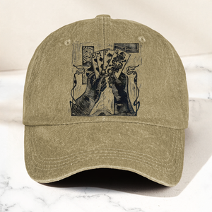 Billy Strings BMFS Playing Cards Woodcut Graphic Music Merch Denim Cap Retro Vintage Dad Cap Gift For Dad (With Box)