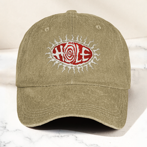 Hole Band Eyeball Denim Cap Vintage Hole Band Album Merch Gift for Dad (With Box)