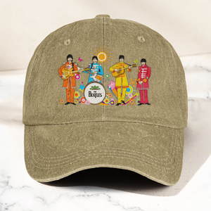 Sgt. Pepper's Lonely Hearts Club Band Denim Cap The Beatles Merch Gift for Dad (With Box)