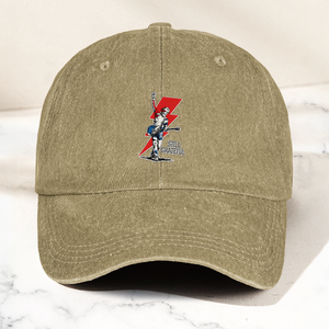 Still Grateful Lightning Guitar Dad Hat Vintage Rock Spirit Cap
