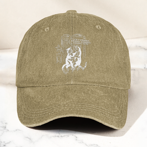 The Cure Lovecats Essential Artwork Vintage Denim Cap Retro The Cure Band Merch Gift for Dad (With Box)