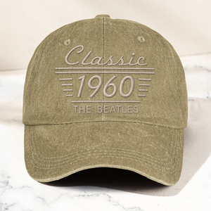 The Beatles Classic 1960 Est Rock And Roll Pop Band Music Merch Graphic Denim Cap Retro Vintage Dad Cap Gift For Dad (With Box)