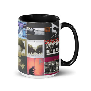 U2 Accent Mug Classic Album Cover Collage Gift for Rock Fans