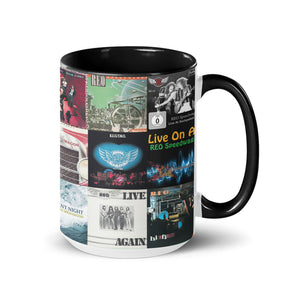 REO Speedwagon Album Art Collection Accent Mug for Music Fans Classic Rock Coffee Cup Gift